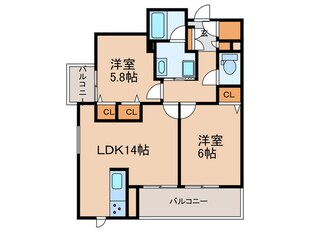 ソフィット宮川の物件間取画像